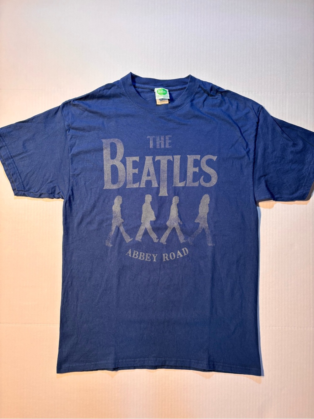 Vtg The Beatles Abbey Road Album 2006 Y2K Band Tour Blue T-shirt Sz Large